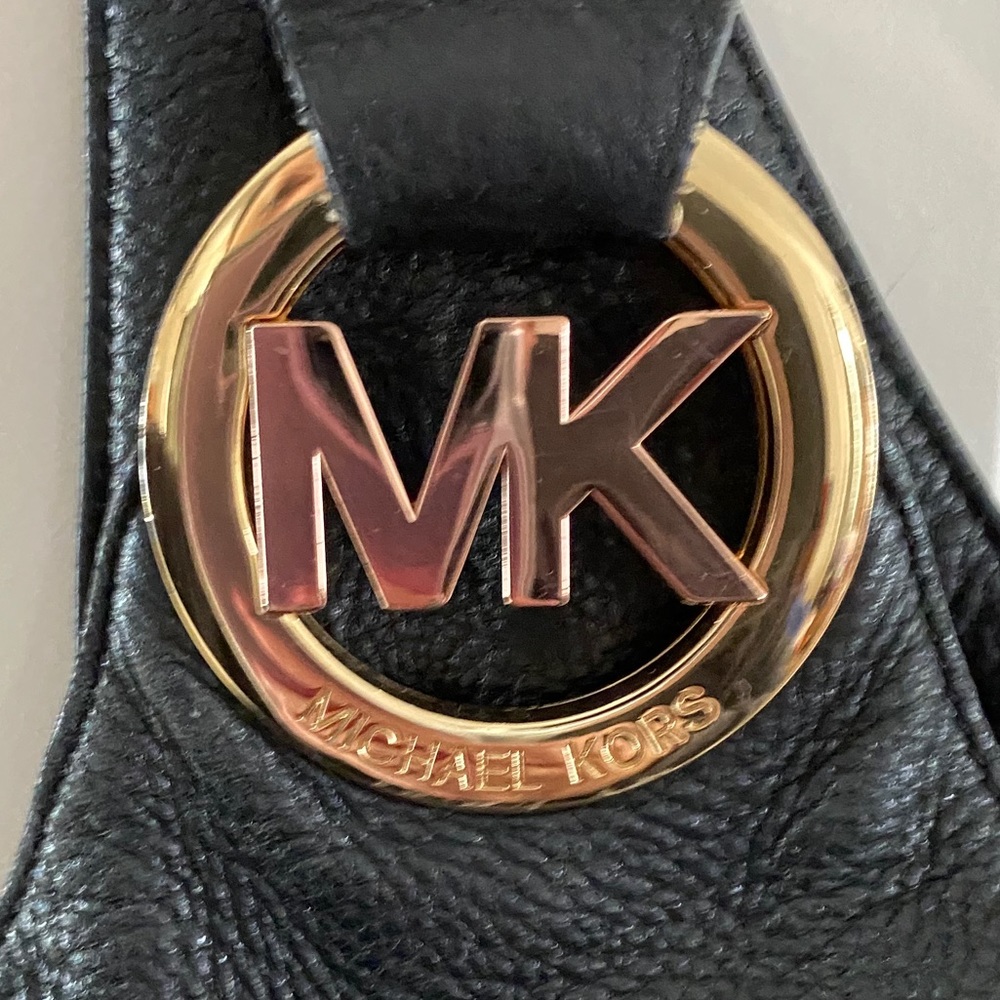 Michael Kors Hobo ~ Black with gold hardware